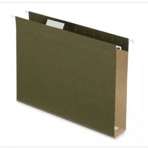 Pendaflex Reinforced 2" Extra Capacity Hanging Folders Legal Standard Green